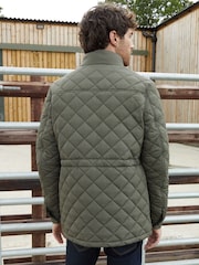 Threadbare khaki Green Long Sleeve Textured Knitted Jackets - Image 2 of 5