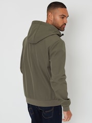 Threadbare Green Hooded Lightweight Jacket With Stretch - Image 2 of 4