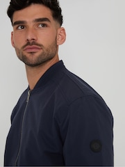 Threadbare Navy Showerproof Classic Bomber Jacket - Image 4 of 5