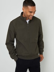 Threadbare Green Showerproof Harrington Style Jacket - Image 1 of 4