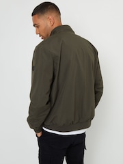 Threadbare Green Showerproof Harrington Style Jacket - Image 2 of 4
