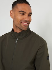 Threadbare Green Showerproof Harrington Style Jacket - Image 4 of 4