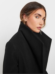 Long Tall Sally Black Wrap Coat - Image 4 of 5