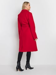 Long Tall Sally Red Wrap Coat - Image 2 of 5