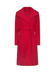 Long Tall Sally Red Wrap Coat - Image 5 of 5