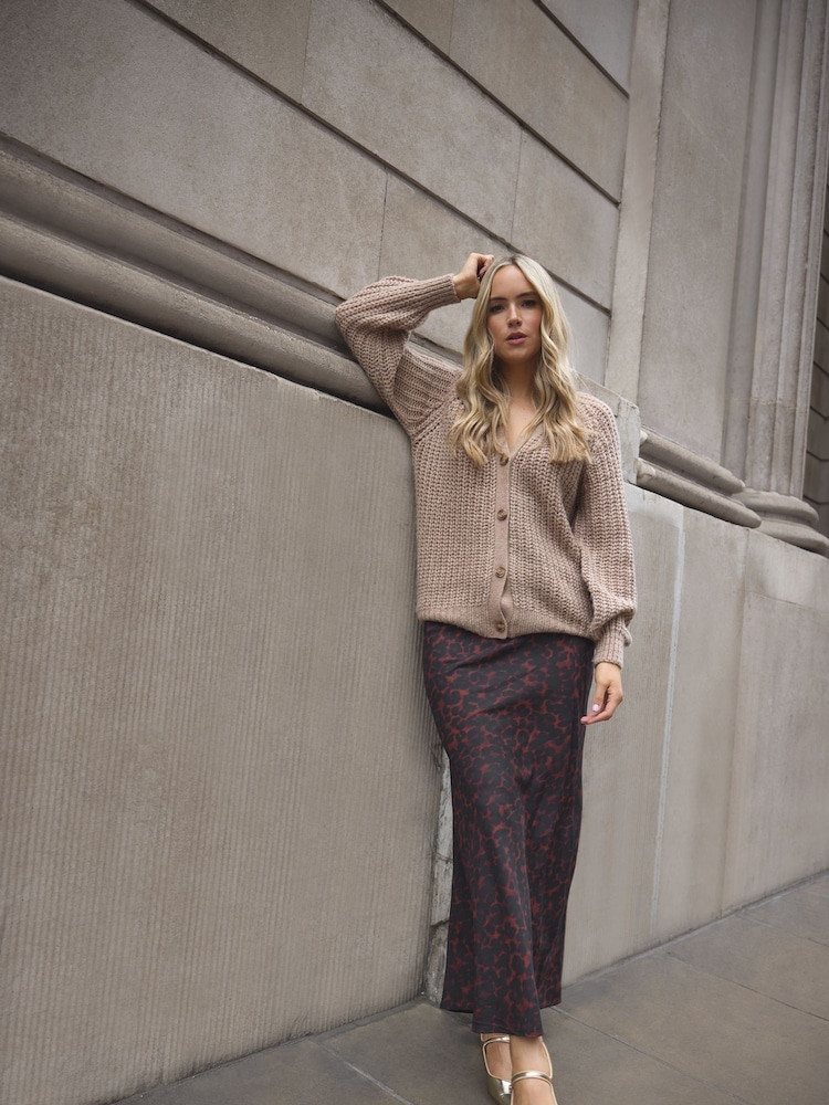 Long Tall Sally Brown Midaxi Skirt - Image 1 of 6