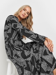 Long Tall Sally Black Long Sleeve Tiered Smock Dress - Image 1 of 4