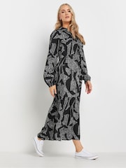 Long Tall Sally Black Long Sleeve Tiered Smock Dress - Image 2 of 4