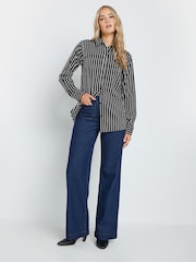 Черный - Long Tall Sally в полоску Лонгслив Рубашка - Image 3 of 5