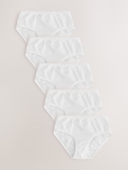 White Briefs 5 Pack (1.5-16yrs) - Image 1 of 9