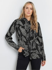 Long Tall Sally Black Stripe Long Sleeve Shirt - Image 1 of 4