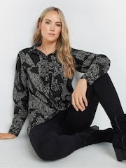 Long Tall Sally Black Stripe Long Sleeve Shirt - Image 2 of 4