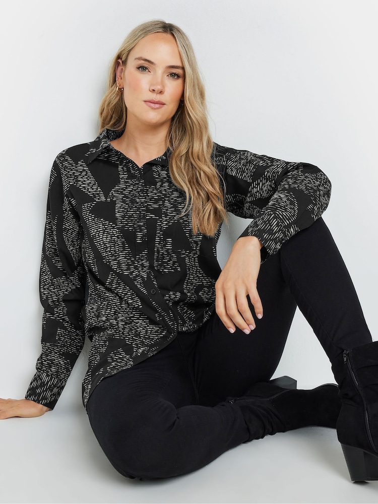 Long Tall Sally Black Stripe Long Sleeve Shirt - Image 2 of 4