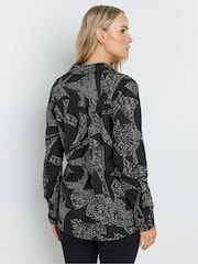 Long Tall Sally Black Stripe Long Sleeve Shirt - Image 4 of 4