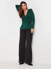 Long Tall Sally Buckle Wrap Top - Image 3 of 5