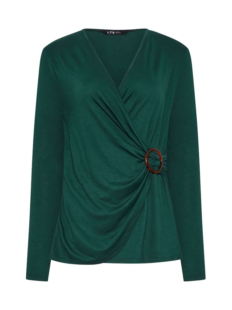 Long Tall Sally Buckle Wrap Top - Image 5 of 5