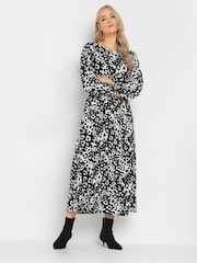 Long Tall Sally Black Long Sleeve Midi Dress - Image 1 of 5