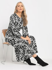 Long Tall Sally Black Long Sleeve Midi Dress - Image 2 of 5