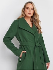 Long Tall Sally Green Wrap Coat - Image 4 of 5