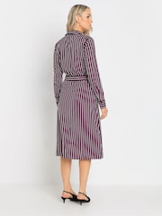 Long Tall Sally Red Stripe Shirt Dress - Image 3 of 5
