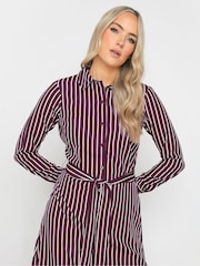 Long Tall Sally Red Stripe Shirt Dress - Image 4 of 5