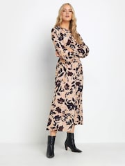 Long Tall Sally Natural Long Sleeve Midi Dress - Image 4 of 5