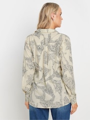 Long Tall Sally Natural Stripe Long Sleeve Shirt - Image 3 of 4