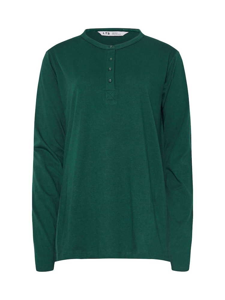 Long Tall Sally – Pyjamaoberteil mit langen Ärmeln und Knopfleiste aus 100 % Baumwolle - Bild 5 von 5 Long Tall Sally – Pyjamaoberteil mit langen Ärmeln und Knopfleiste aus 100 % Baumwolle - Bild 5 von 5