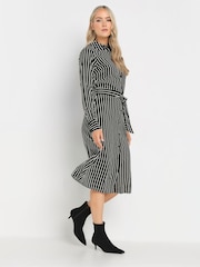 Long Tall Sally Black Stripe Shirt Dress - Image 4 of 5