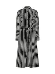 Long Tall Sally Black Stripe Shirt Dress - Image 5 of 5
