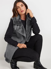 Long Tall Sally Grey Aviator Gilet - Image 4 of 5