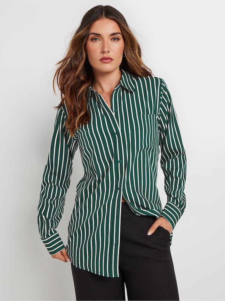 Camisa a rayas de manga larga de Long Tall Sally - Imagen 1 de 5 Camisa a rayas de manga larga de Long Tall Sally - Imagen 1 de 5