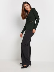 Blusa con diseño envolvente con hebilla de Long Tall Sally - Imagen 3 de 6
