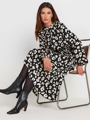 Long Tall Sally Natural Long Sleeve Midi Dress - Image 2 of 5