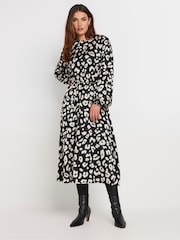Long Tall Sally Natural Long Sleeve Midi Dress - Image 4 of 5