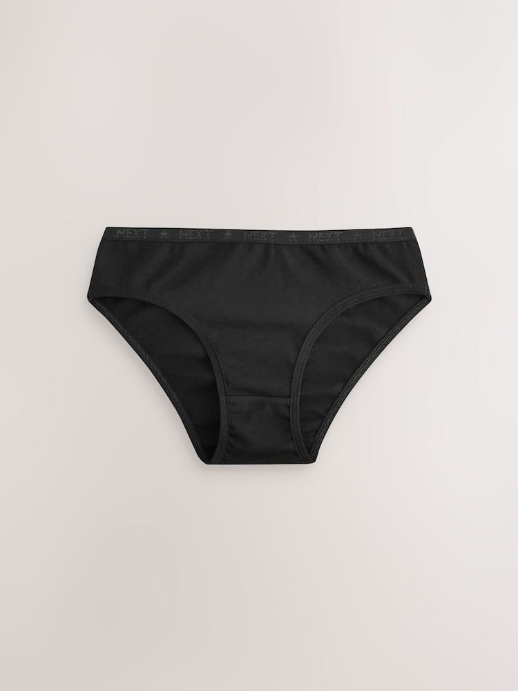 Black Bikini Briefs 5 Pack (5-16yrs) - Image 3 of 9
