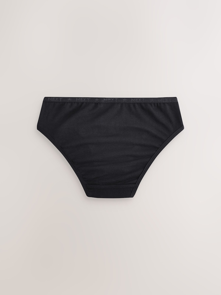 Black Bikini Briefs 5 Pack (5-16yrs) - Image 7 of 9