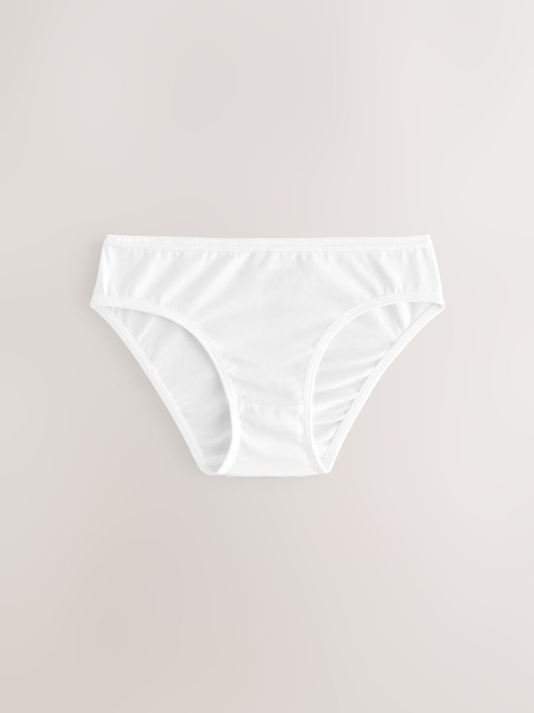 White Bikini Briefs 5 Pack (5-16yrs) - Image 3 of 9