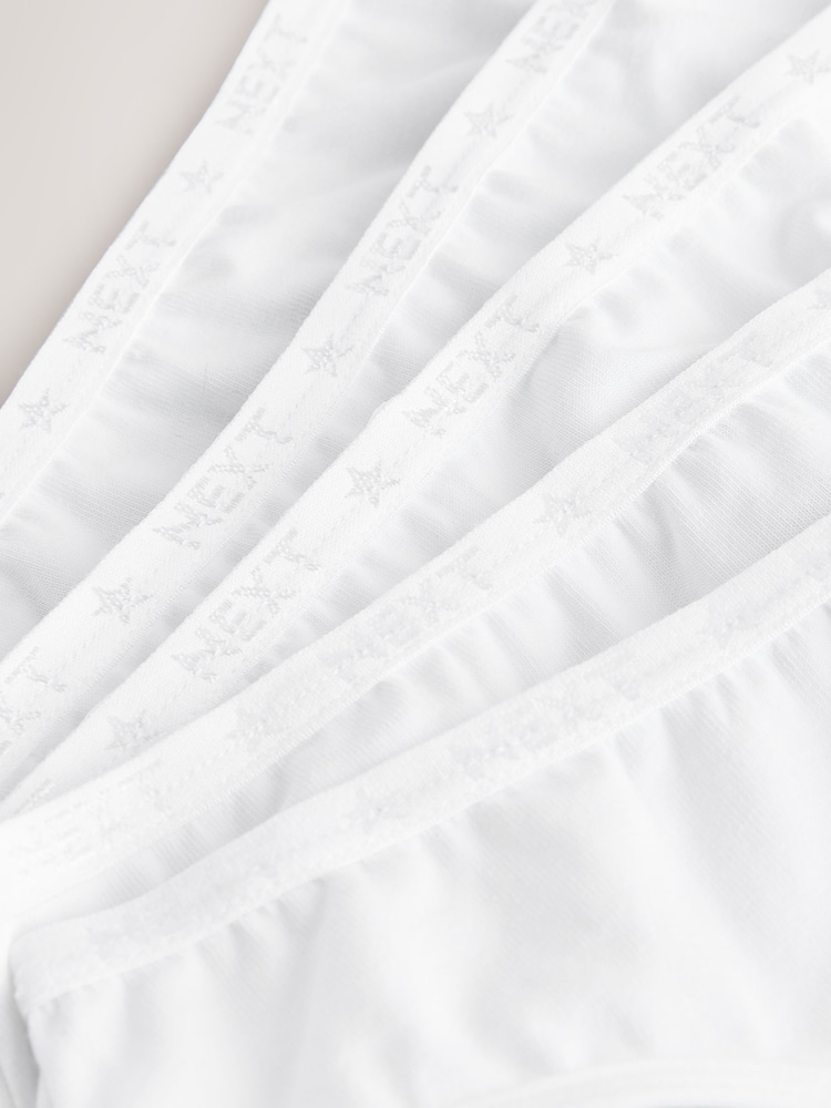 White Bikini Briefs 5 Pack (5-16yrs) - Image 8 of 9