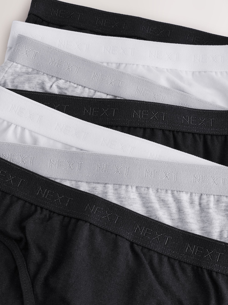 Black/White Bikini Briefs 7 Pack (5-16yrs) - Image 10 of 11
