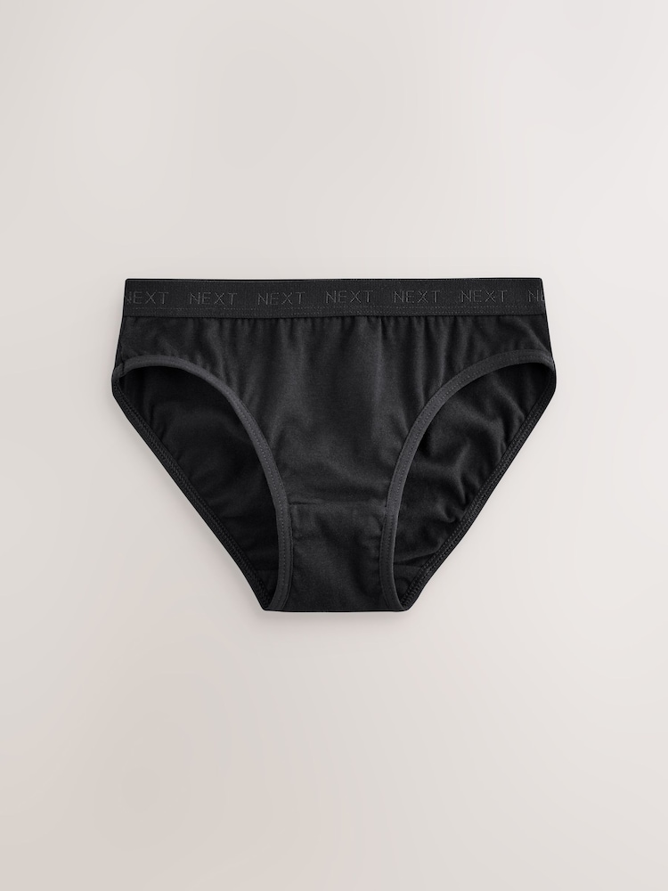 Black/White Bikini Briefs 7 Pack (5-16yrs) - Image 2 of 11