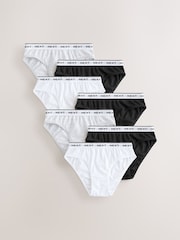 Black/White Bikini Briefs 7 Pack (5-16yrs) - Image 1 of 11