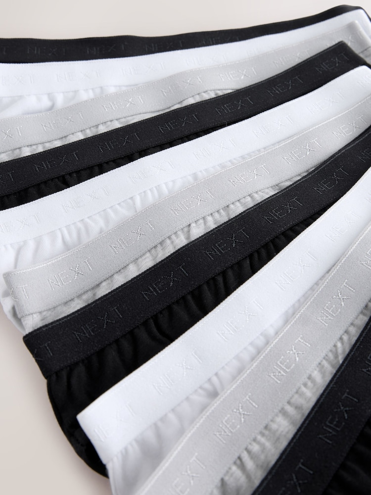 Black/White Bikini Briefs 10 Pack (5-16yrs) - Image 13 of 14