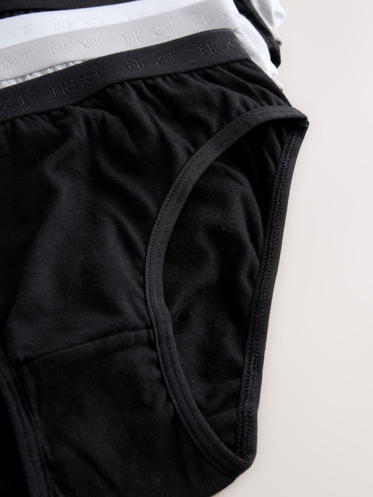 Black/White Bikini Briefs 10 Pack (5-16yrs) - Image 14 of 14