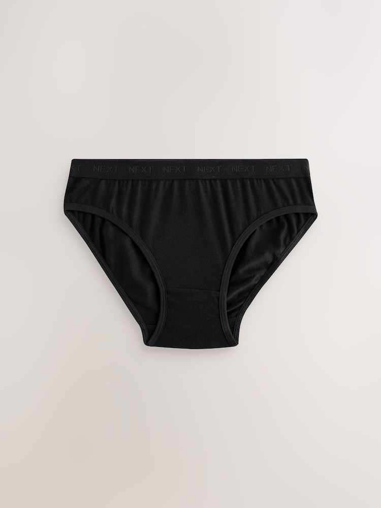 Black/White Bikini Briefs 10 Pack (5-16yrs) - Image 2 of 14