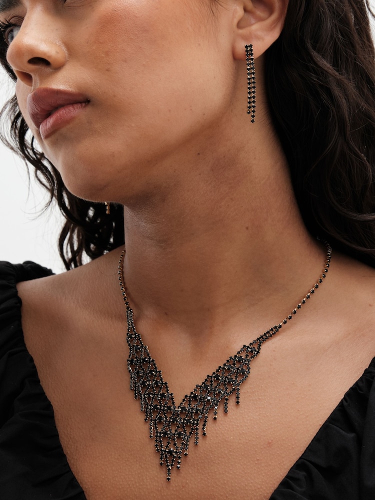 Mood Gold Diamante 3 Piece Set - Image 1 of 5