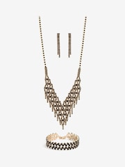 Mood Gold Diamante 3 Piece Set - Image 2 of 5
