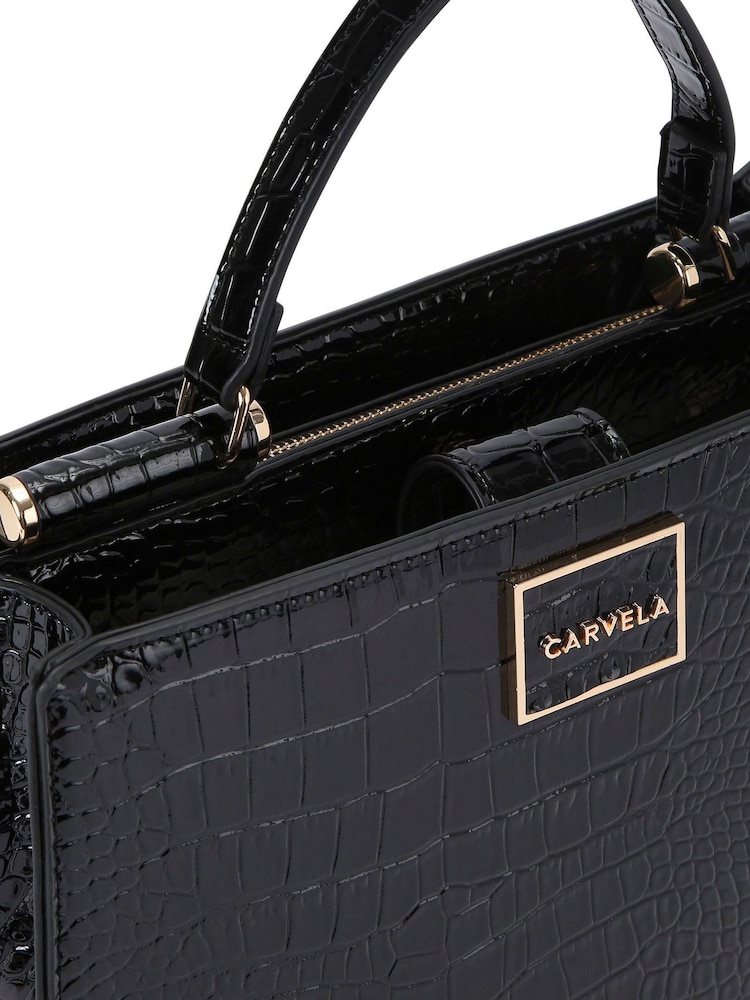 Carvela Black Chrome Jessica Mini Tote 2 Bag - Image 7 of 7 Carvela Black Chrome Jessica Mini Tote 2 Bag - Image 7 of 7
