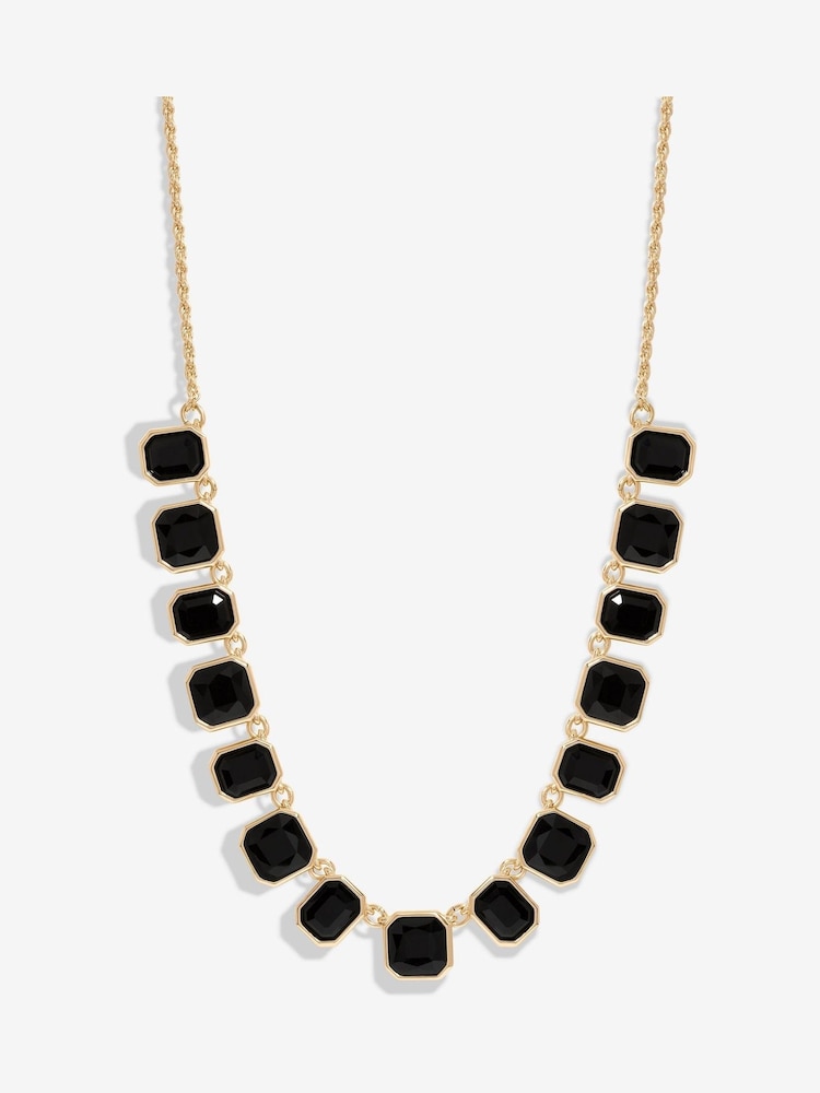 Mood Gold Tone Facet Statement Necklace - Image 1 of 3