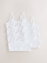 White Strappy Crop Tops 7 Pack (5-16yrs) - Image 1 of 11